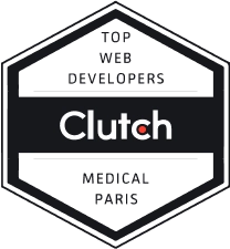 Clutch badge: top web developers for medical in Paris